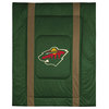NHL Minnesota Wild Comforter Pillowcase Hockey Bedding, Twin