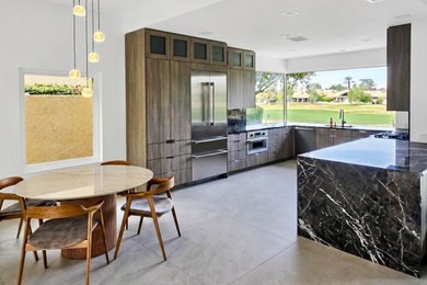 Example of a minimalist kitchen design in Other