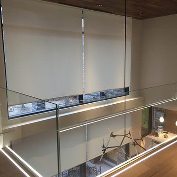 Automated Eco screen double tear shades