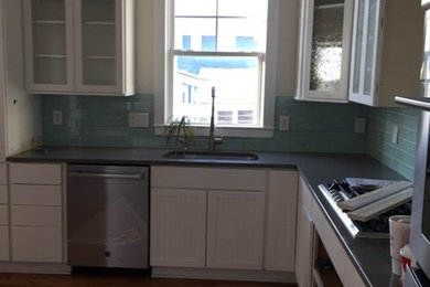 Beach style kitchen photo in Other