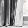 Ruched Platinum FauxSilk Taffeta Curtain Single Panel, 50"x120"