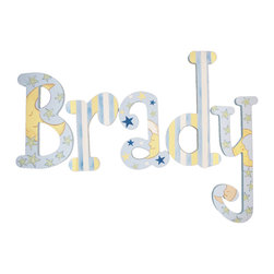 Custom Moon & Stars Letters - Wall Letters