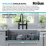 Bellucci Workstation 33" Farmhouse Apron Granite Composite Kitchen Sink MGR