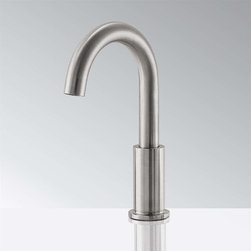 BathSelect Deck Mount Commercial Automatic Sensor Faucet Nickel - Showerheads And Body Sprays