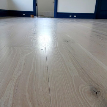 EAST HAMPTON:  8" CHARACTER WHITE OAK WITH 2 COATS BONA WHITE + BONA TRAFFIC HD