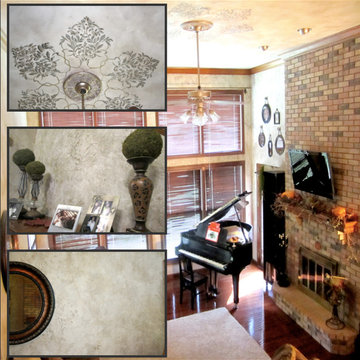 French Plastered Living Room
