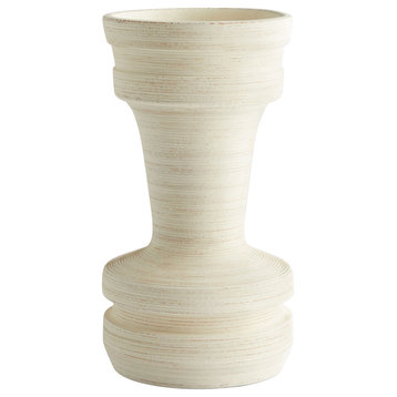 Taras Vase, White, Medium