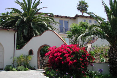 Mediterranean exterior home idea in Los Angeles