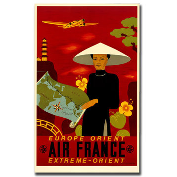 'Air France Orient Express' Canvas Art