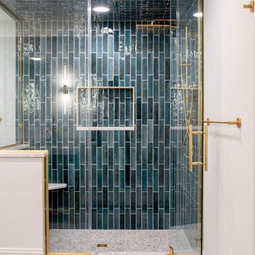 Art Deco-Inspired Basement, Pool, and Cabana