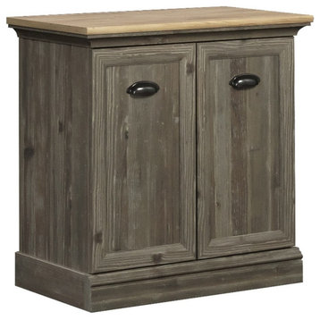 Pemberly Row Engineered Wood Utility Stand in Pebble Pine Finish