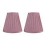 Pleated Pink Faux Silk
