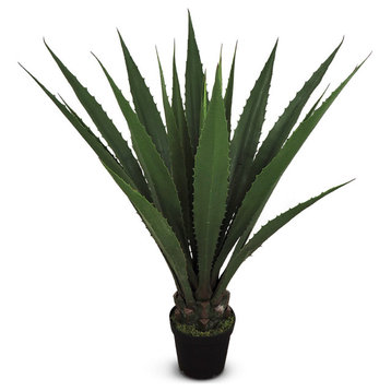 Faux Botanical Giant Agave in Green 53"H