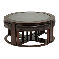 Marion Round Cocktail Stools - Coffee Tables