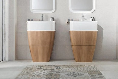 Design ideas for a mediterranean bathroom in Dunedin.