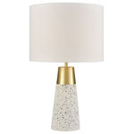 Elk Home - Elk Home D4046 King Cake - One Light Table Lamp - On-trend terazzo lamp body with gold metal accentsKing Cake One Light  Grey Terazzo/Gold Wh