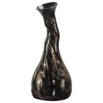 Dale Tiffany - Dale Tiffany PG60605 Twisted Gourd, 15.75" Hand Blown Art Glass Vase - Our Twisted Gourd Hand Blown Art Glass Vase featurTwisted Gourd 15.75  Black/Copper *UL Approved: YES Energy Star Qualified: n/a ADA Certified: n/a  *Number of Lights:   *Bulb Included:No *Bulb Type:No *Finish Type:Black/Copper