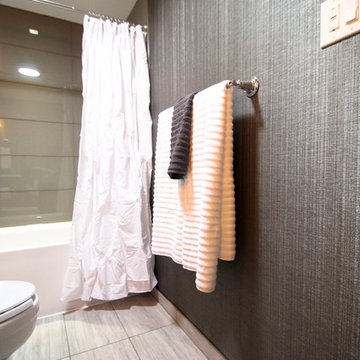 Luxe Transitional Centennial Guest Bath Remodel
