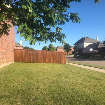 Build New Fence Cedar The Colony Texas Plano Frisco McKinney Celina Prosper