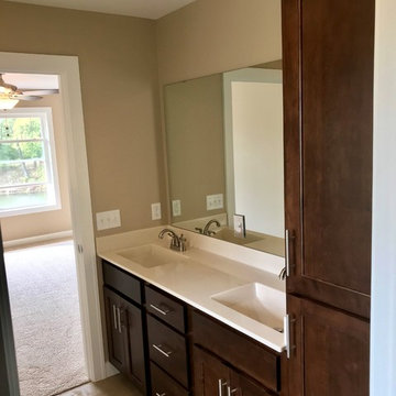 Sherrard IL New Construction Koch Cabinets Birch Mocha MSI Quartz