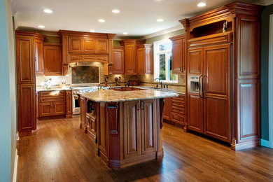 Elegant kitchen photo in Chicago