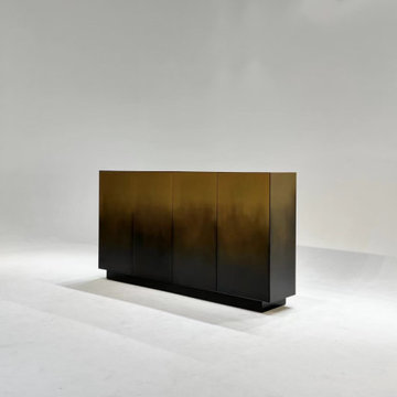 Check out this amazing vintage-inspired solid wood cabinet!