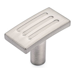 Cosmas - Cabinet T Knob, Satin Nickel, Set of 10 - Cabinet And Drawer Knobs