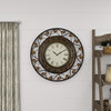 Rustic Brown Metal Wall Clock 57720