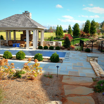 County Living - Pool, Patios, Boulders, Walls, & Walkways