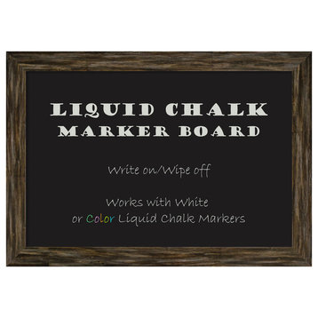 Liquid Chalk Marker Boards | 41x29 | Brown Framed Organization Boards