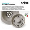 Kraus PST1 3-1/2" Kitchen Sink Strainer - White