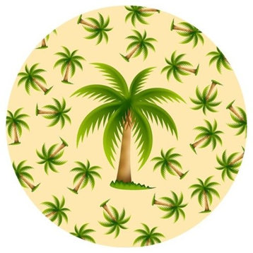 Andreas Palm Tree Trivet, 8" Round