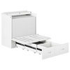 Catania Modern Murphy Twin XL Bed Chest with Charging Station