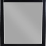 Meridian Furniture - Zayne Wood / Metal Contemporary Mirror, Rich Black Finish - Watch your decor cascade to new heights when you bring home this Zayne mirror. It features a rich black finish that sets an instant contemporary vibe in your space. Its utilitarian design adds a sophisticated slant to the piece's design, ensuring it's a simple and easy fit with other modern pieces. Pair this unit with other items in the Zayne collection for a seamless presentation in your room.
