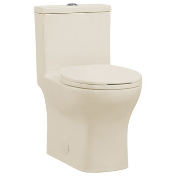 Sublime III One Piece Toilet Dual Flush, Bisque