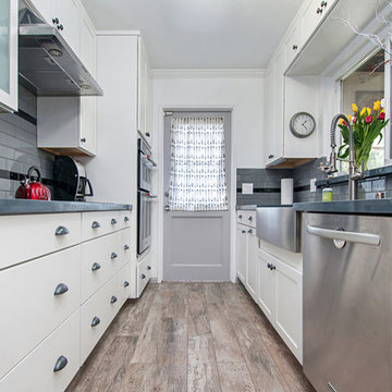 Eternal Charcoal White Kitchen