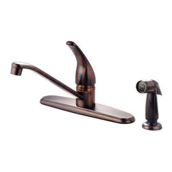 Crystal Cove - Crystal Cove 12-5314 Oil Rubbed Bronze Kitchen Faucet With Sprayer - Kitchen Faucets