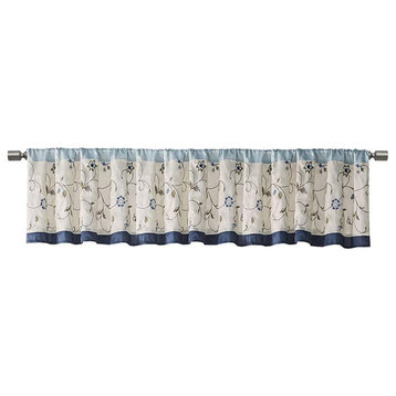 Embroidered Window Valance With Lining, MP41-4210