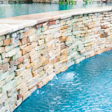 Vanishing edge Rock Waterfall