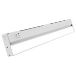 NICOR Lighting - NUC-5 Series Selectable LED Under Cabinet Light, White, 21.5 - NICOR's fifth generation LED Undercabinet light features the latest in LED technology. The NUC Series Selectable LED Undercabinet allows you to change the color temperature of the light to 2700K, 3000K, and 4000K. The selectable color temperature switch is located next to the on/off rocker switch for easy access. This fixture is designed for easy hardwire installation that can be done through various knockout ports. This allows you to control the undercabinet lights from a wall switch or dimmer for full range dimming. The 1-inch low profile design keeps the fixture out of sight to provide pure ambient light without heat or harmful UV light. This Selectable LED Undercabinet is available in Black, Nickel, Oil-Rubbed Bronze, and White in sizes ranging from 8-inches to 40-inches. It features a projected lifespan of over 100,000 hours and is protected by NICOR's 5-year limited warranty.