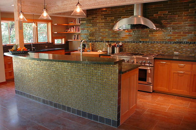 Inspiration for a contemporary kitchen remodel in Other