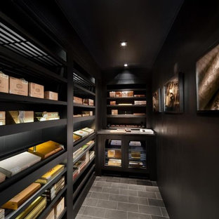 ニューヨークのモダンスタイルのおしゃれなワインセラーの写真