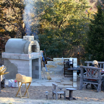 The Molina Family Wood Fired Brick Pizza Oven in Texas