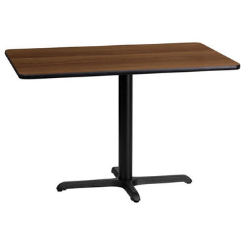 24"x42" Rectangular Laminate Table Top With 22"x30" Table" Base