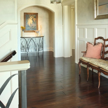 Custom Hand Scraped Walnut Floor -- Beach House