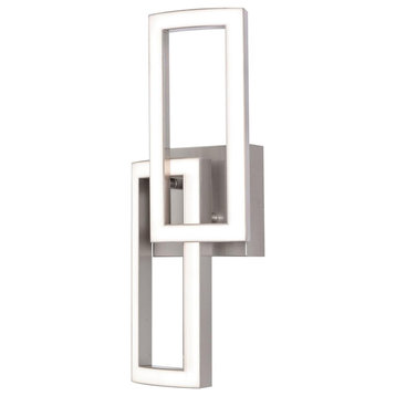 Sia 2 Light Wall Sconce, Painted Nickel