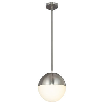 Fusion Collection Ion 1-Light 10" Pendant FSN-4151-OPAL-NCKL - Brushed Nickel