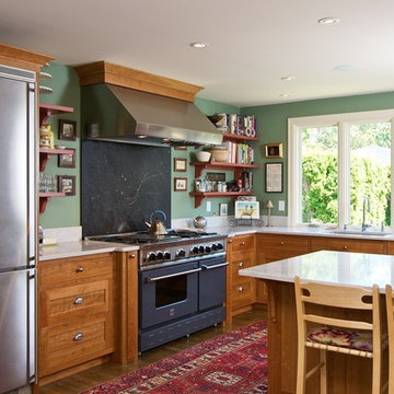 A colorful 48" BlueStar Range That is Perfect for Entertaining and Hosting