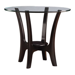 Stickley High Line Round Glass End Table 7551 - Side Tables And End Tables