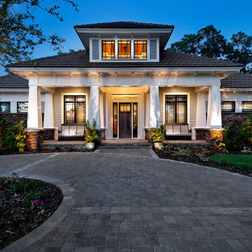 Sater Design Collection's 7083 "Prairie Pine Court" Home Plan